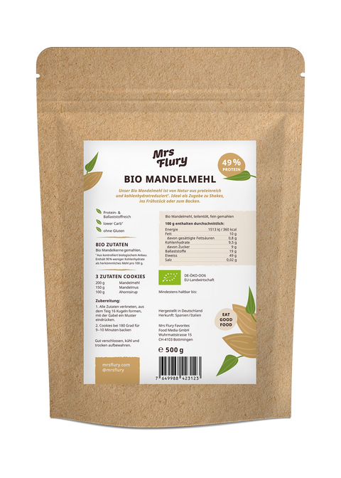 Bio Mandel Protein (Mandelmehl) 500g