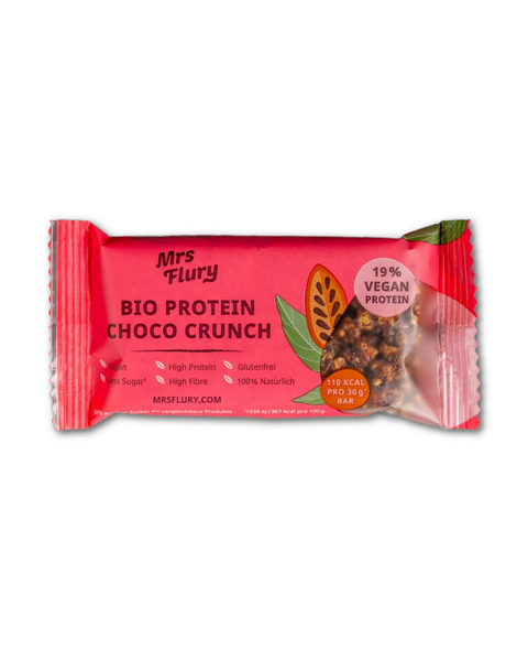 Bio Protein Choco Chrunch Riegel 30g Box mit 15 Stück