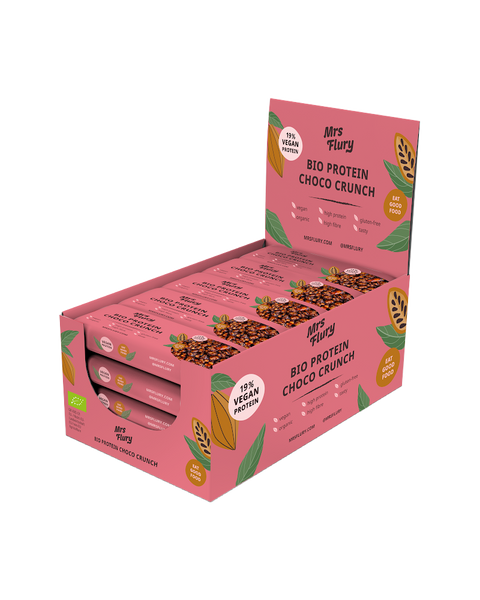 Bio Protein Choco Chrunch Riegel 30g Box mit 15 Stück
