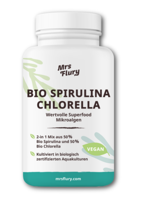 Bio Spirulina & Bio Chlorella Tabletten