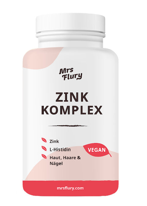 Zink Komplex – mit Zinkbisglycinat & L-Histidin für Haut, Haare, Nägel & Immunsystem