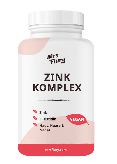 Zink Komplex – mit Zinkbisglycinat & L-Histidin für Haut, Haare, Nägel & Immunsystem
