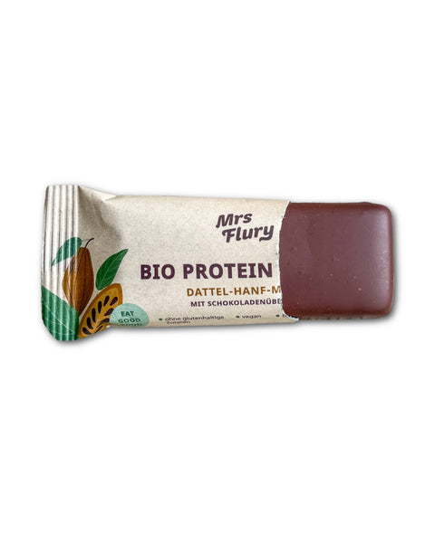 Bio Protein Riegel Hanf-Maca 14% Protein mit Schokoladenüberzug 42 g